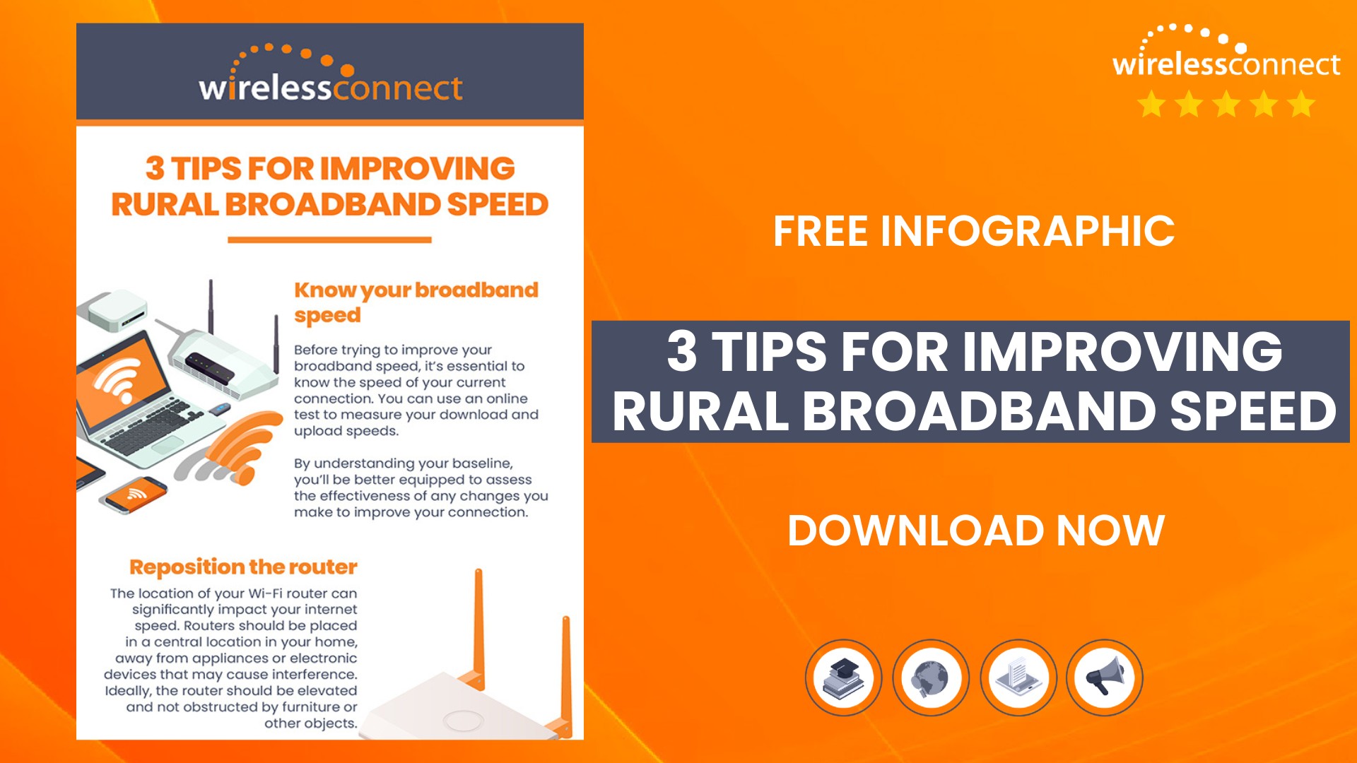 3 Tips For Improving Rural Broadband Speed - Infographic - SM - Wireless Connect