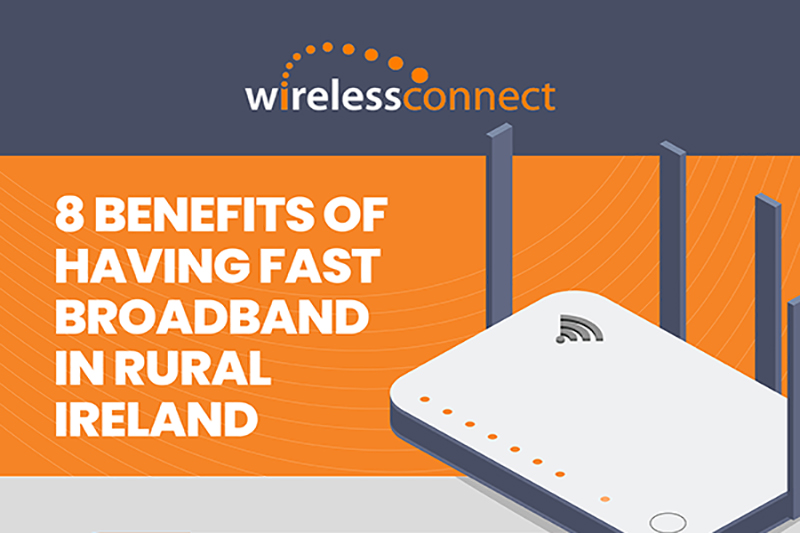 8 Benefits Of Having Fast Broadband In Rural Ireland - Infographic - Feature - Wireless Connect